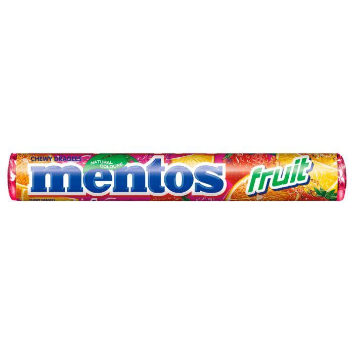 Драже Жувальна Mentos Фруктовий 37 Г